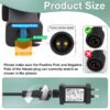 Power Supply for CZJUTAI JT-DC12V 3.6W-E3-IP44 Christmas Lightingwith a 3M Cable and 1-Click Button Switch on Power Cord. [A33W] - Image 3