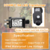 CZJUTAI JT-EL/FC31V 6W /4.5W /3.6W with 8 Modes, Memory & 6 Hour Timer, IP44 for Christmas Tree Lights, Net Lights, Icicle Lights [C56T] - Image 5