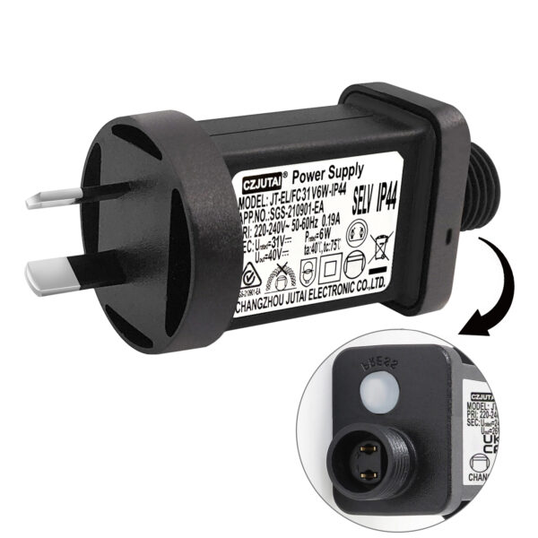 CZJUTAI JT-EL/FC31V 6W /4.5W /3.6W with 8 Modes, Memory & 6 Hour Timer, IP44 for Christmas Tree Lights, Net Lights, Icicle Lights [C56T]