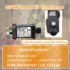 CZJUTAI JT-EL/FC31V9W 6W /6W /4.5W /3.6W with 8 Modes, Memory & 6 Hour Timer, IP44 for Christmas Tree Lights, Net Lights, Icicle Lights [C59T] - Image 5