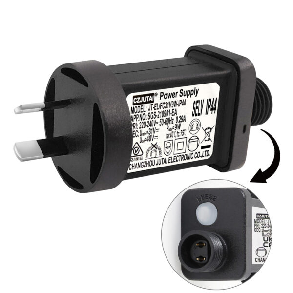 CZJUTAI JT-EL/FC31V9W 6W /6W /4.5W /3.6W with 8 Modes, Memory & 6 Hour Timer, IP44 for Christmas Tree Lights, Net Lights, Icicle Lights [C59T]