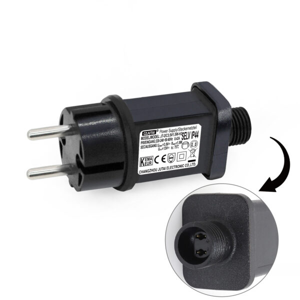 3.5V 1.5W LED Transformer CZJUTAI IP44 Christmas Lighting Power Supply with Plug - European Plug [ E115]