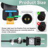 CZJUTAI IP44 12V 12W LED Transformer Christmas Lighting Power Supply with Plug - European Plug With a 3m cable and 1-click button, turn on the power cord [E3TW] - Image 3