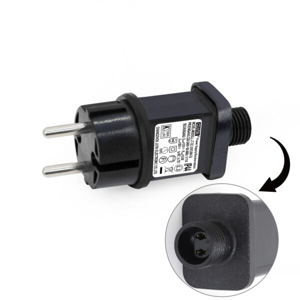 31V 3.6W CZJUTAI IP44 LED Transformer Christmas Lighting Power Supply with Plug - European Plug (Screw Base - Constant On - DC31V3.6W)[E536]