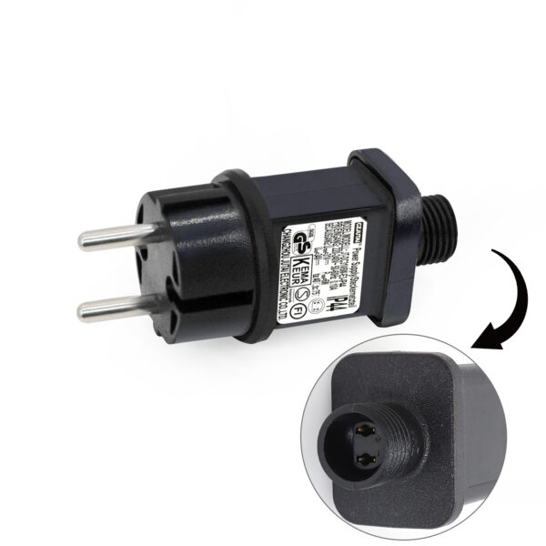 31V 6W LED Transformer CZJUTAI IP44 Power Supply for Christmas Lighting with Plug - European Plug (Screw Base - Constant On - DC31V6W)[E560]