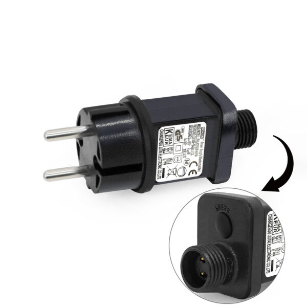 CZJUTAI IP44 LED Transformer Power Supply for Christmas Lighting with Plug - European Plug (Screw Base - Switched Mode - EL/FC31V6W)[G560]