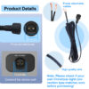 Replacement 3M LED Power Wire Lead for CZJUTAI LED power transformers - Waterproof Screw Type DC 2 Pin Connector [LE04] - Image 4
