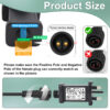 Power Adapter for CZJUTAI JT-DC12V 3.6W Christmas Lighting with a 3M Cable and 1-click button switch on power cord [U33W] - Image 3