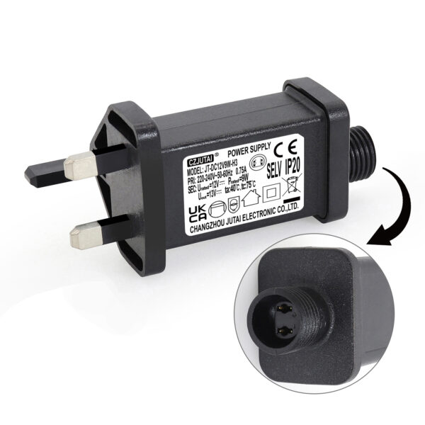 Power Adapter for CZJUTAI JT-DC 12V9W /7.2W /6W /4.5W /3.6W-IP20 Christmas Lighting (ScrewSocket(Single-mode) [U390]
