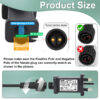 Power Adapter for CZJUTAI JT-DC12V 20W Christmas Lighting with a 3M Cable and 1-click button switch on power cord [U3TW] - Image 3