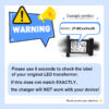Power Adapter for CZJUTAI JT-DC31V9W /6W /4.5W /3.6W-IP20 Christmas Lighting (ScrewSocket(Single-mode) [U590] - Image 4
