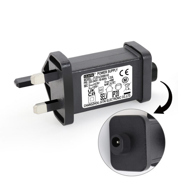 Power Adapter for CZJUTAI JT-DC-4.5V6W /4.5W /3.6W-IP20 Christmas Lighting(DC Female Jack(Constant ON) 4.5V6W 1PCS) [V260]
