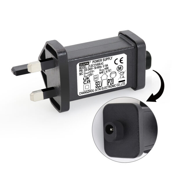 31V 6W LED Power Plug CZJUTAI JT-DC31V6W for String Lights - Indoor-Outdoor Power Adapter [V560]