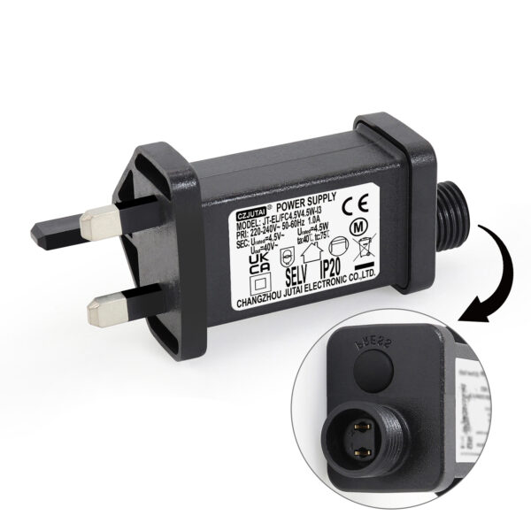 Power Adapter for CZJUTAI JT-EL/FC4.5V4.5W-IP20 Christmas Lighting, with Multifunction Control Button [W245]