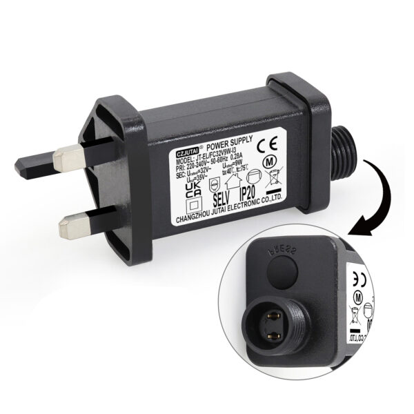 Power Adapter for CZJUTAI JT-EL/FC32V9W /6W /3.6W-IP20 Christmas Lighting, with Multifunction Control Button (ScrewSocket(Switched-mode)