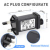Power Adapter for CZJUTAI JT-EL/FC36V6W /4.5W /3.6W-IP20 Christmas Lighting, with Multifunction Control Button (ScrewSocket(Switched-mode) [W760] - Image 7