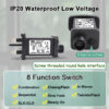 CZJUTAI JT-EL/FC36V 6W-H4 Christmas Lighting with a 3M Cable and 1-Click Button Switch on Power Cord. [W76W] - Image 6