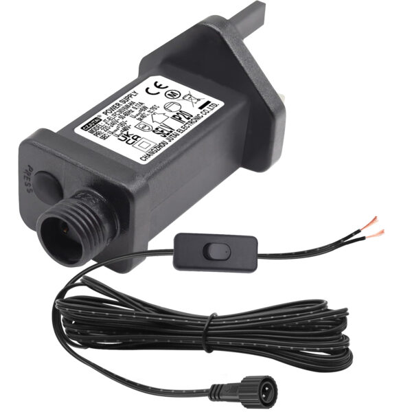 CZJUTAI JT-EL/FC36V 6W-H4 Christmas Lighting with a 3M Cable and 1-Click Button Switch on Power Cord. [W76W]