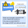 Power Adapter for CZJUTAI JT-EL/FC-36V12W /9W /7.2W /6W /4.5W /3.6W-IP20 Christmas Lighting, with Multifunction Control Button (ScrewSocket(Switched-mode) [W7T2] - Image 3