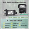 CZJUTAI JT-EL/FC-36V15W/12W/9W /7.2W/6W/4.5W/3.6W-IP20 Christmas Lighting, with Multifunction Control Button There is a switch in the power cord[W7TX] - Image 6