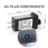 CZJUTAI JT-DC120V0500 - 12V0.5A Power Supply US Plug Adapter - Low Voltage LED Driver Replacement Part [X360] - Image 3