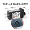 12V0.75A Power Supply - Class 2 US Plug Adapter for LED Light, Low Voltage Driver Transformer Replacement Part [X390] - Image 2