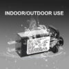 Transformer for CZJUTAI JT-DC060V1000-C IP44 6V6W /4.5W /3.6W /1.35W for Christmas Lighting, String Light, Projector Light, Lawn Lamp, Inflatable Device [XB60] - Image 6