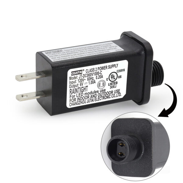 Transformer for CZJUTAI JT-DC060V1000-C IP44 6V6W /4.5W /3.6W /1.35W for Christmas Lighting, String Light, Projector Light, Lawn Lamp, Inflatable Device [XB60]