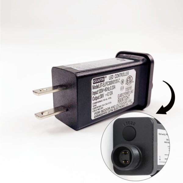 30V LED Controller Class 2 Power Supply, Low Voltage Transformer US Plug, Replacement for CZJUTAI JT-EL/FC- 300V0120-C 30V3.6W [Z836]